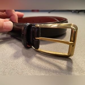 Coach‎ Men's Leather Belt, Gold tone Buckle